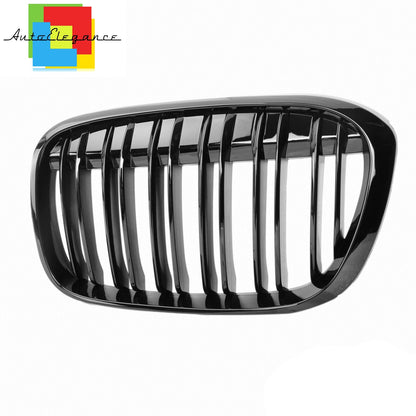 FRONT GRILLES DOUBLE BAND M BLACK GRILLES FOR BMW X1 F48 2014+ NEWS