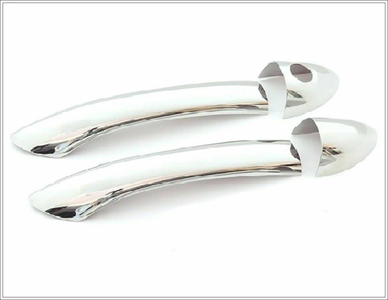 CROMATURA MANIGLIE 2 PORTE MERCEDES C CL203 W203 2001-2008 INOX ADESIVO 0032 AUTOELEGANCERICAMBI