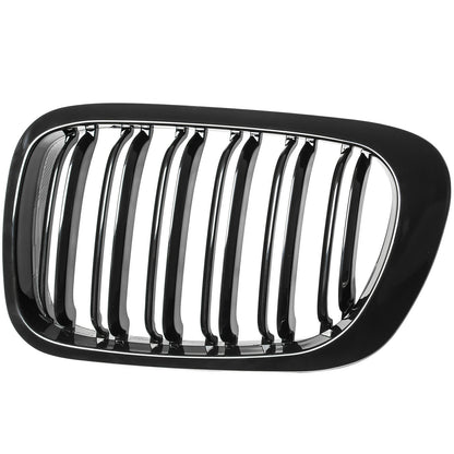 BMW 3 SERIES E46 COUPE CABRIO 98-03 FRONT GRILLES GLOSS BLACK