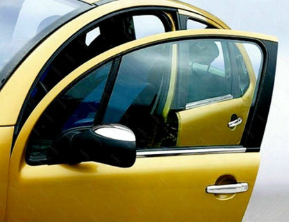 CROMATURA CORNICI FINESTRINI 4PZ CITROEN C3 MK1 2002-2009 INOX ADESIVO 0032 AUTOELEGANCERICAMBI