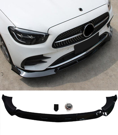 SPLITTER MERCEDES E W213 S213 2021+ GLOSSY BLACK UNDER BUMPER ABS GLOSSY BLACK