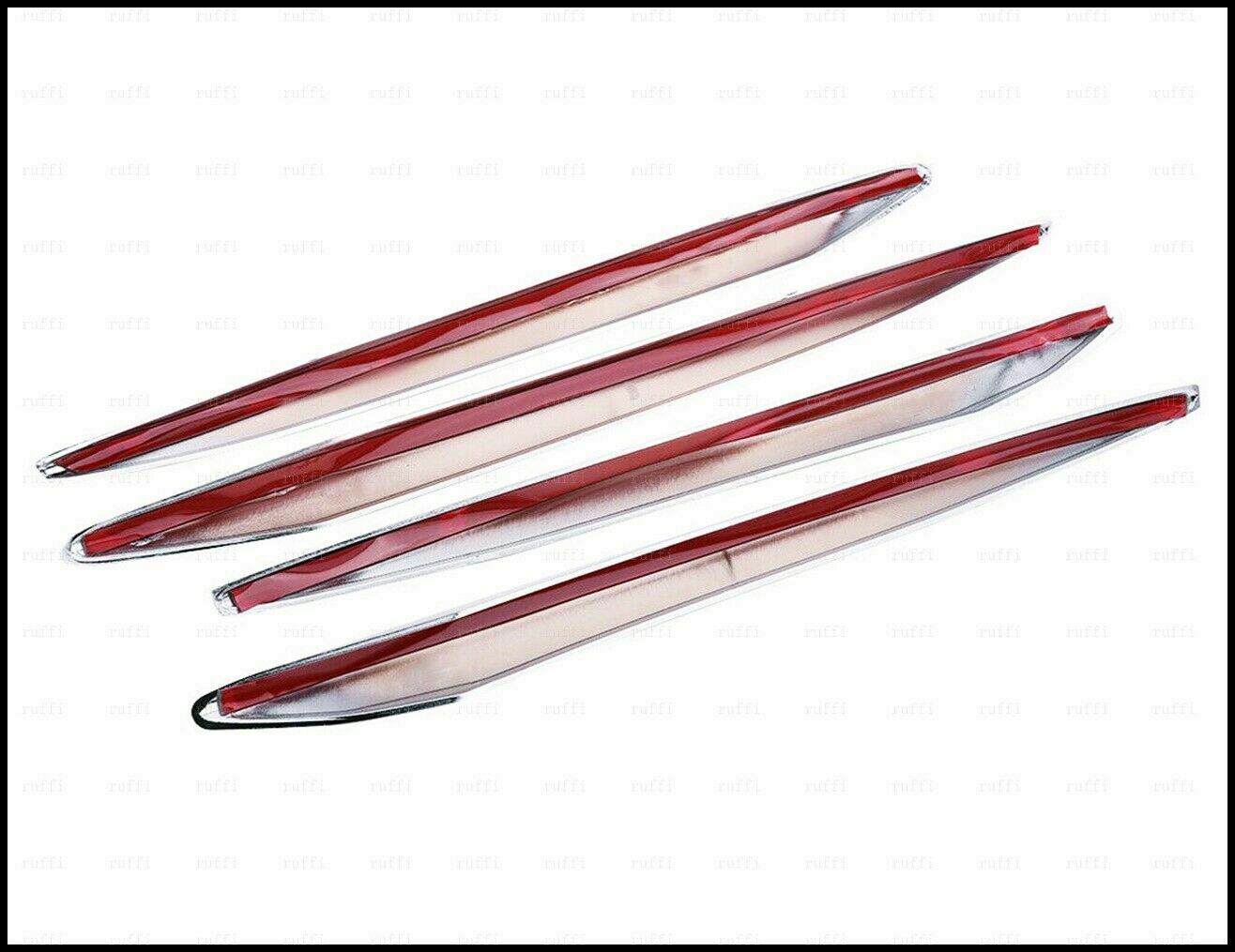 CROMATURA GRIGLIA FENDINEBBIA 4PZ MERCEDES C W205 AMG ACCIAIO INOX ADESIVO 0032 AUTOELEGANCERICAMBI