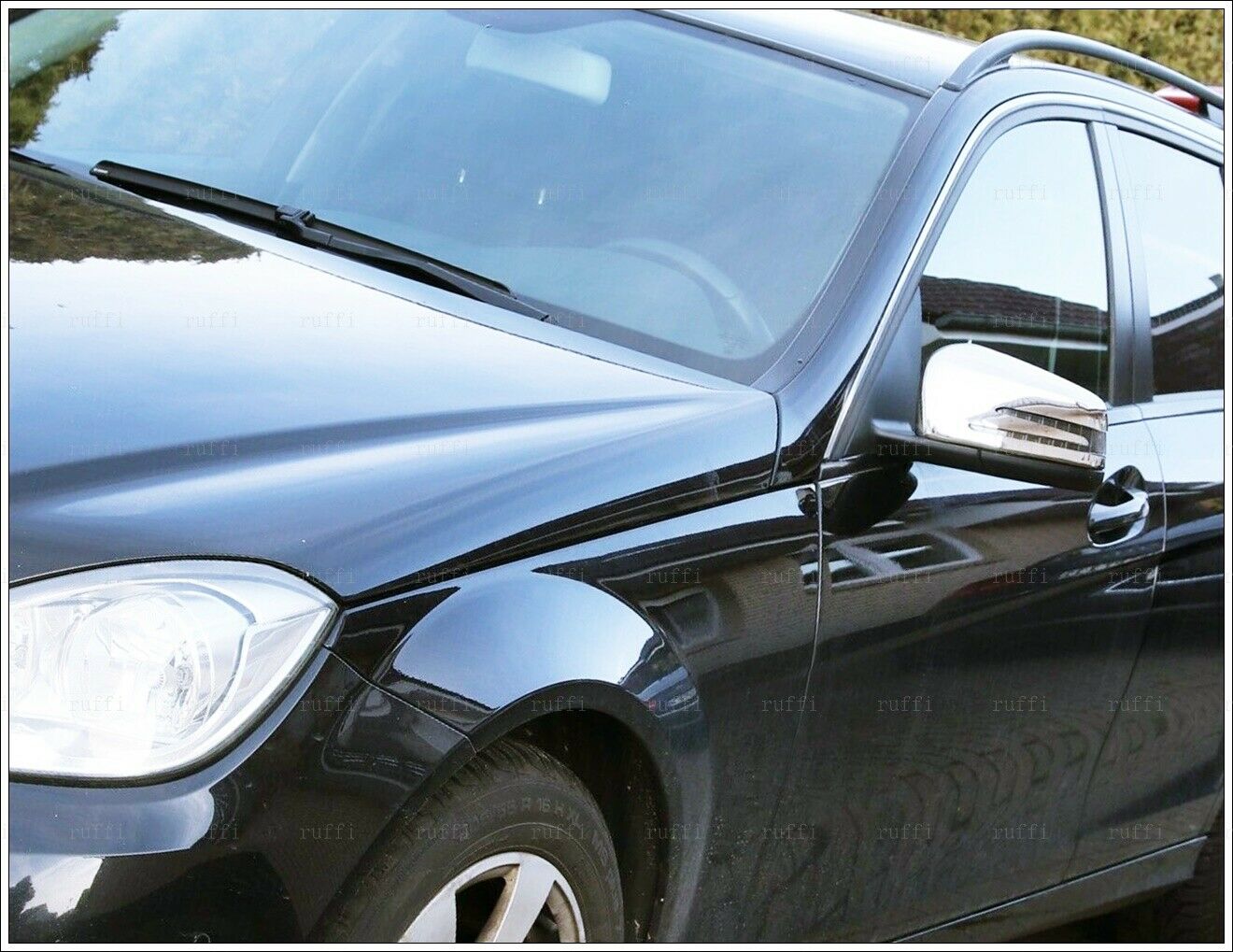 CROMATURA SPECCHIETTI LATERALI MERCEDES CLASSE A W176 ACCIAIO INOX ADESIVO 0032 AUTOELEGANCERICAMBI