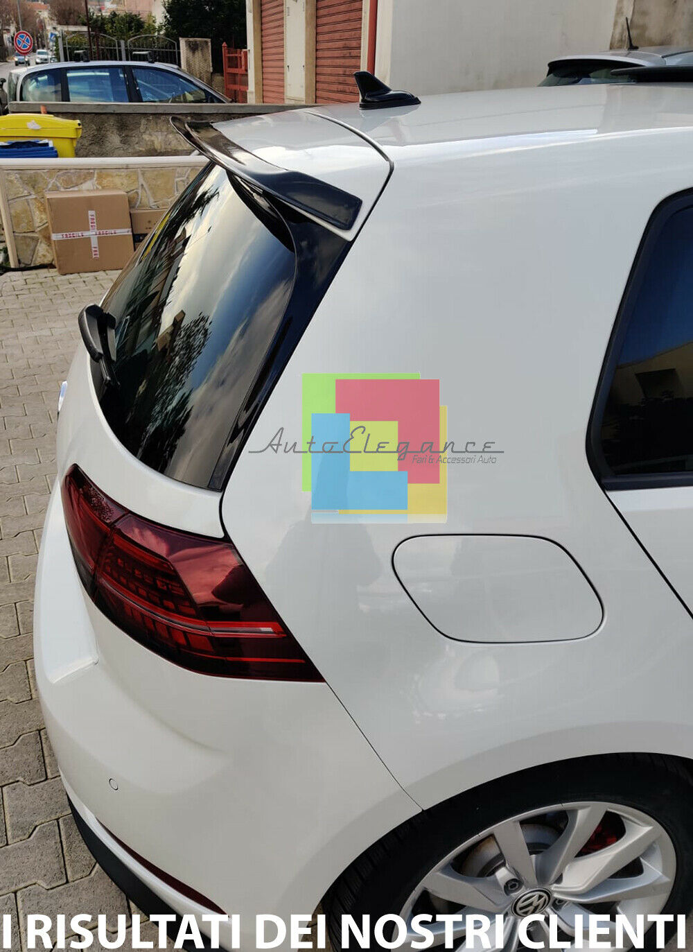 ALA VW GOLF 7 GTI/ GTD/ TCR/ R SPOILER TETTO POSTERIORE AGGIUNTIVO AUTOELEGANCERICAMBI