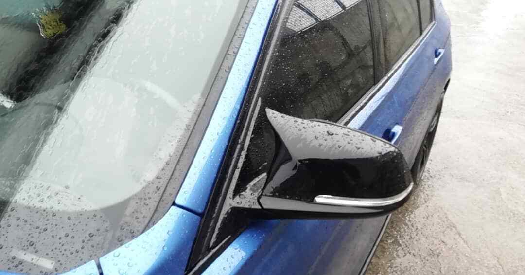 0061 SPECCHI NERO LUCIDO BMW SERIE 4 F32 F33 F36 CALOTTE SPECCHIETTI ADESIVE ABS AUTOELEGANCERICAMBI