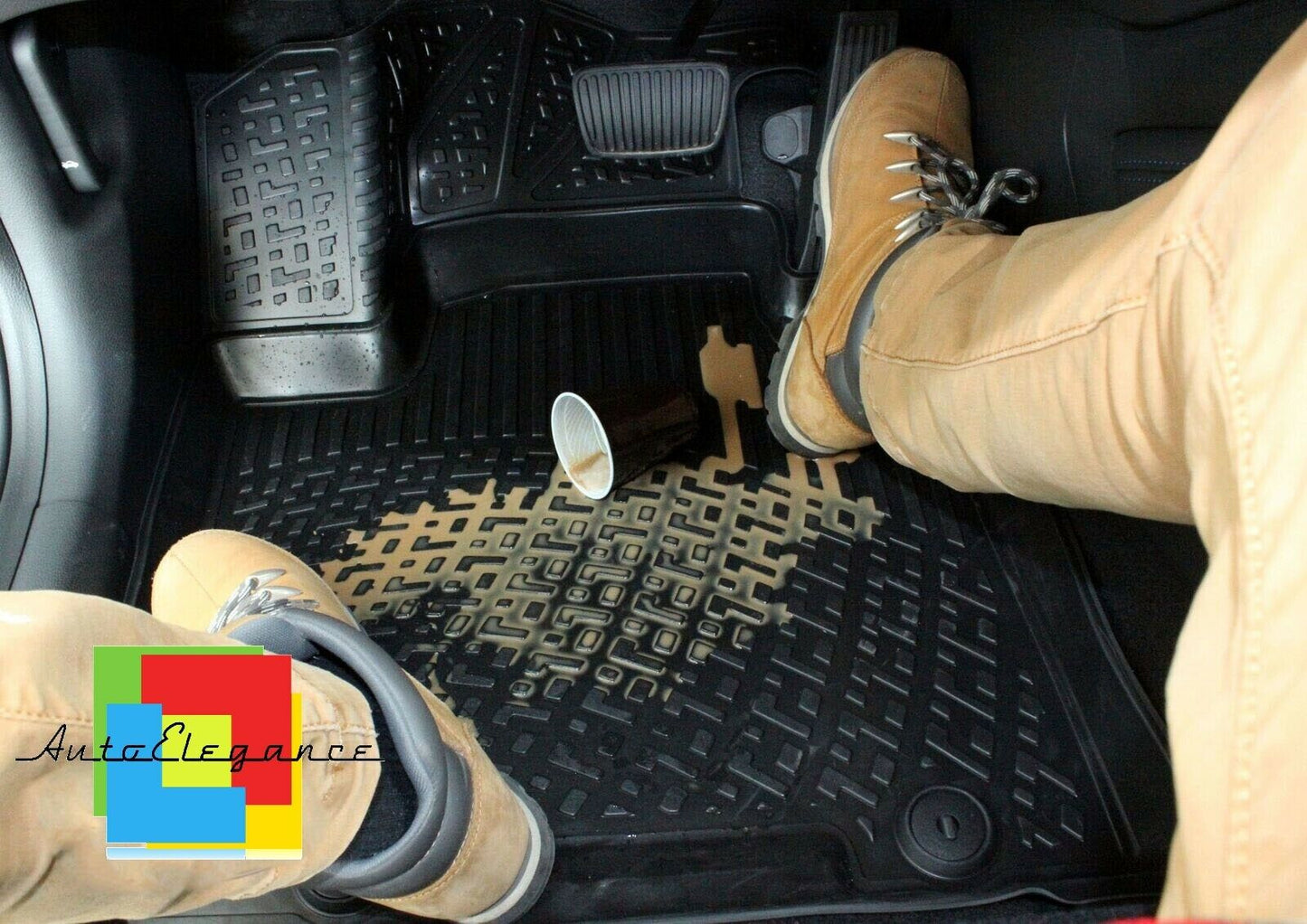 SET TAPPETINI INTERNI AUTO IN GOMMA SU MISURA FIAT BRAVO 2006+ -AT-