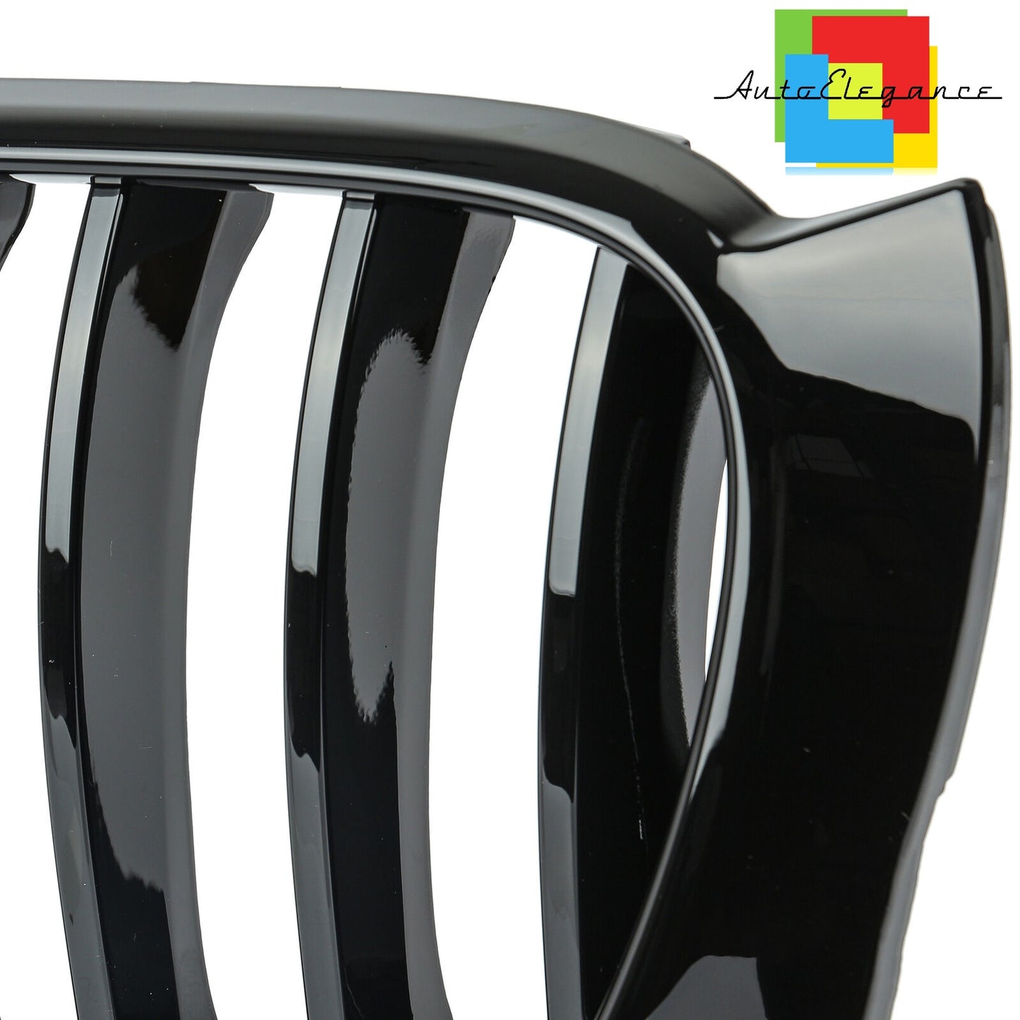 GRIGLIA BAFFI ANTERIORE X3 F25 - X4 F26 NERO LUCIDO RENE SINGOLO LOOK M NEWS