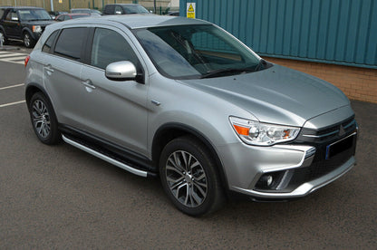 PEDANE LATERALI SOTTO PORTA MITSUBISHI ASX 2010+ PROFILO SATINATO