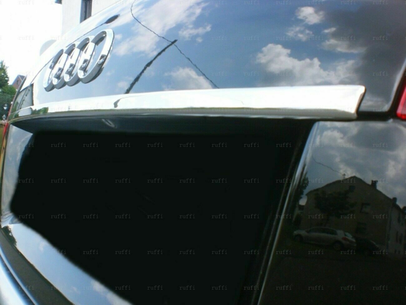 CROMATURA BAGAGLIAIO SUPERIORE AUDI A4 B6 B7 2000-2008 ACCIAIO INOX ADESIVO 0032 AUTOELEGANCERICAMBI
