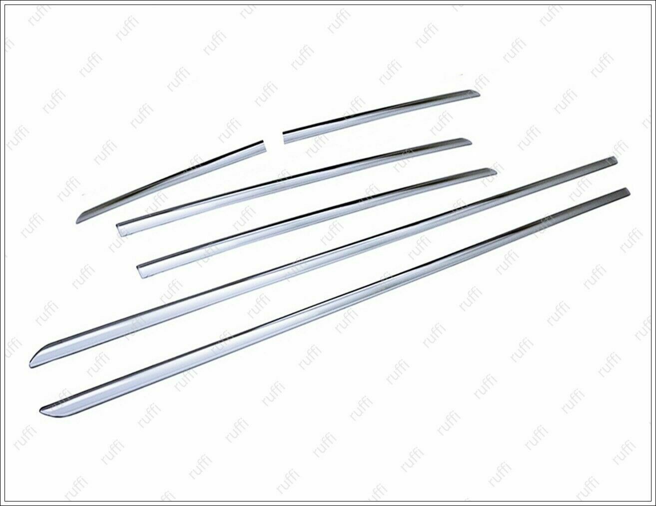CROMATURA FASCE LATERALI PORTIERE MERCEDES W204 S204 2007-2014 INOX ADESIVO 0032 AUTOELEGANCERICAMBI