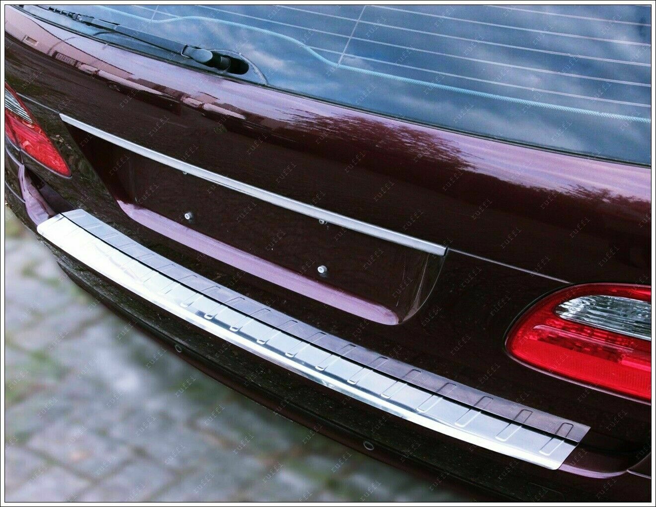 CROMATURA PROTEZIONE PARAURTI POST. MERCEDES E S211 W211 02-09 INOX ADESIVO 0032 AUTOELEGANCERICAMBI