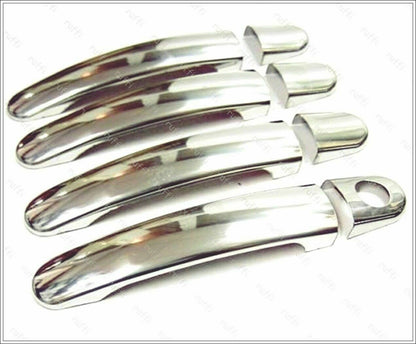 CROMATURA MANIGLIE PORTE SKODA SUPERB MK1 2001-2008 ACCIAIO INOX ADESIVO 0032 AUTOELEGANCERICAMBI