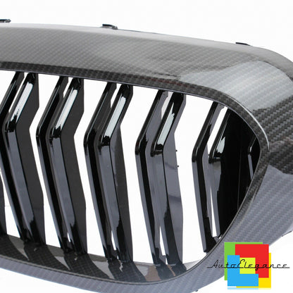 FRONT MUSTACHE GRILLE 5 SERIES G30 G31 M LOOK DOUBLE BAND CARBON NEWS
