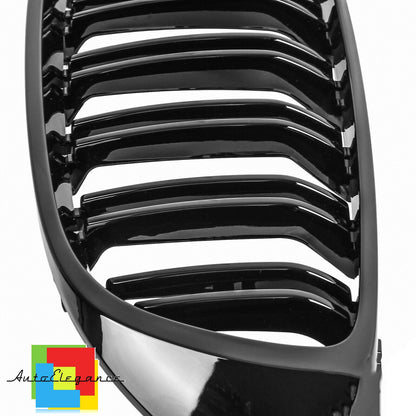 FRONT MUSTACHE GRILLE 4 SERIES F32 F33 F82 F84 GLOSS BLACK LOOK DOUBLE KIDNEY NEWS