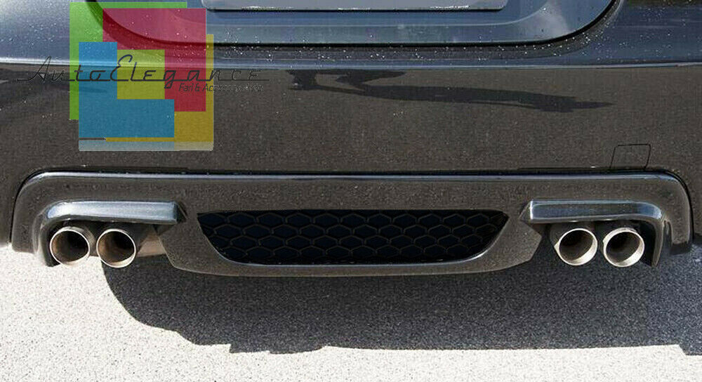 UNDER BUMPER DUAL EXHAUST BMW 5 SERIES E60 E61 REAR DIFFUSER M5 ABS