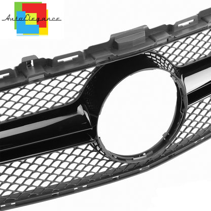 GRILLE C CLASS W205 S205 GLOSS BLACK AMG LOOK HONEYCOMB NEWS