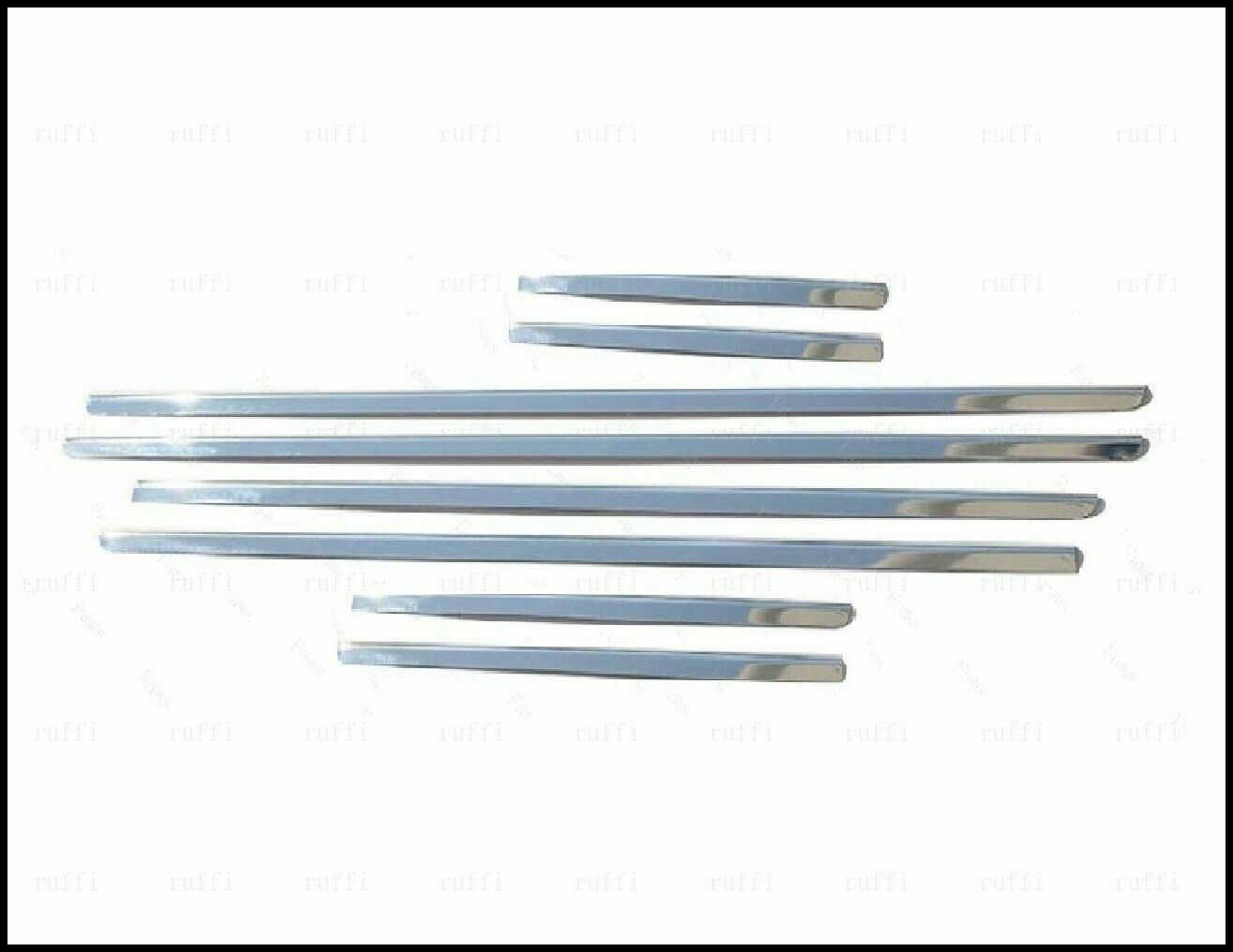 CROMATURA CORNICI FINESTRINI 8PZ CITROEN C4 MK1 2004-2010 INOX ADESIVO 0032 AUTOELEGANCERICAMBI