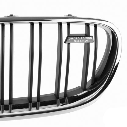 BMW SERIE 5 F10 F11 2010+ GRIGLIE ANTERIORI BORDO CROMATO DOPPIA STRISCIA AUTOELEGANCERICAMBI
