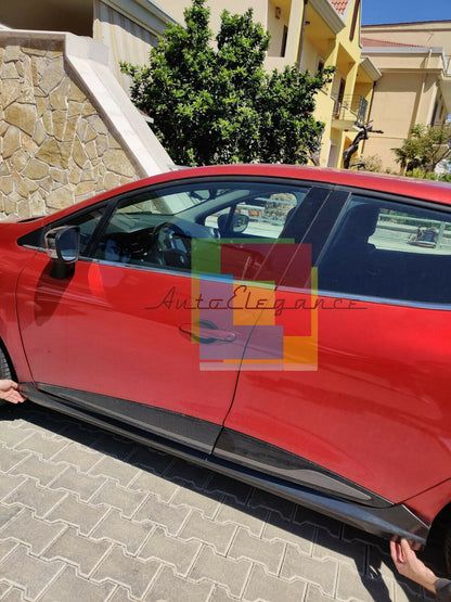 0186 RENAULT CLIO 4 IV 5 PORTE COPPIA MINIGONNE LATERALI LOOK RS ABS NEW AUTOELEGANCERICAMBI