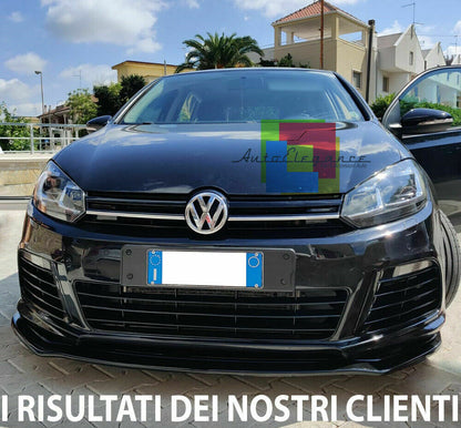 VW GOLF 6 RLINE R20 2008-2012 FRONT BUMPER UNDER ABS BLACK SPLITTER 0032 