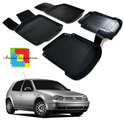 SET OF CUSTOM RUBBER CAR INTERIOR MATS VW GOLF IV 1997-2003 0032