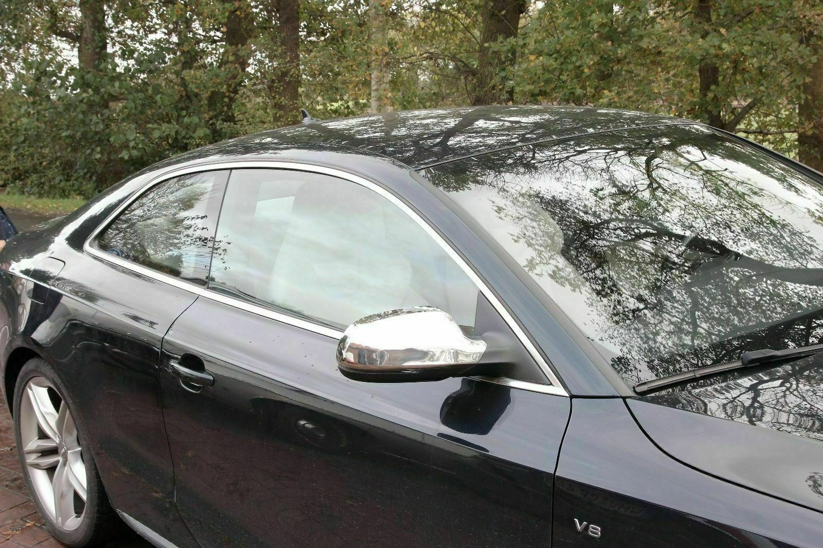 CROMATURA SPECCHIETTI LATERALI AUDI A5 S5 RS5 2010-2016 INOX ADESIVO 0032 AUTOELEGANCERICAMBI