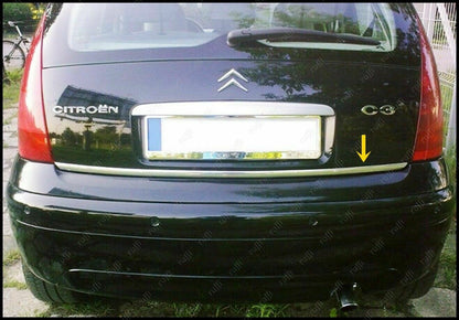 CROMATURA BAGAGLIAIO CITROEN C3 MK1 2002-2009 ACCIAIO INOX ADESIVO 0032 AUTOELEGANCERICAMBI