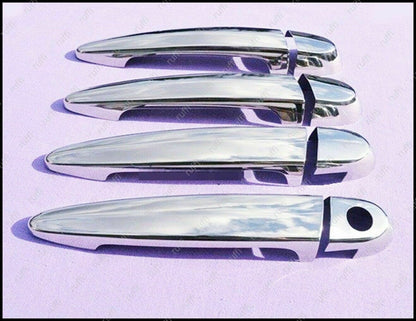 CROMATURA MANIGLIE PORTE BMW 3 E90 E91 LED ACCIAIO INOX ADESIVO 0032 AUTOELEGANCERICAMBI