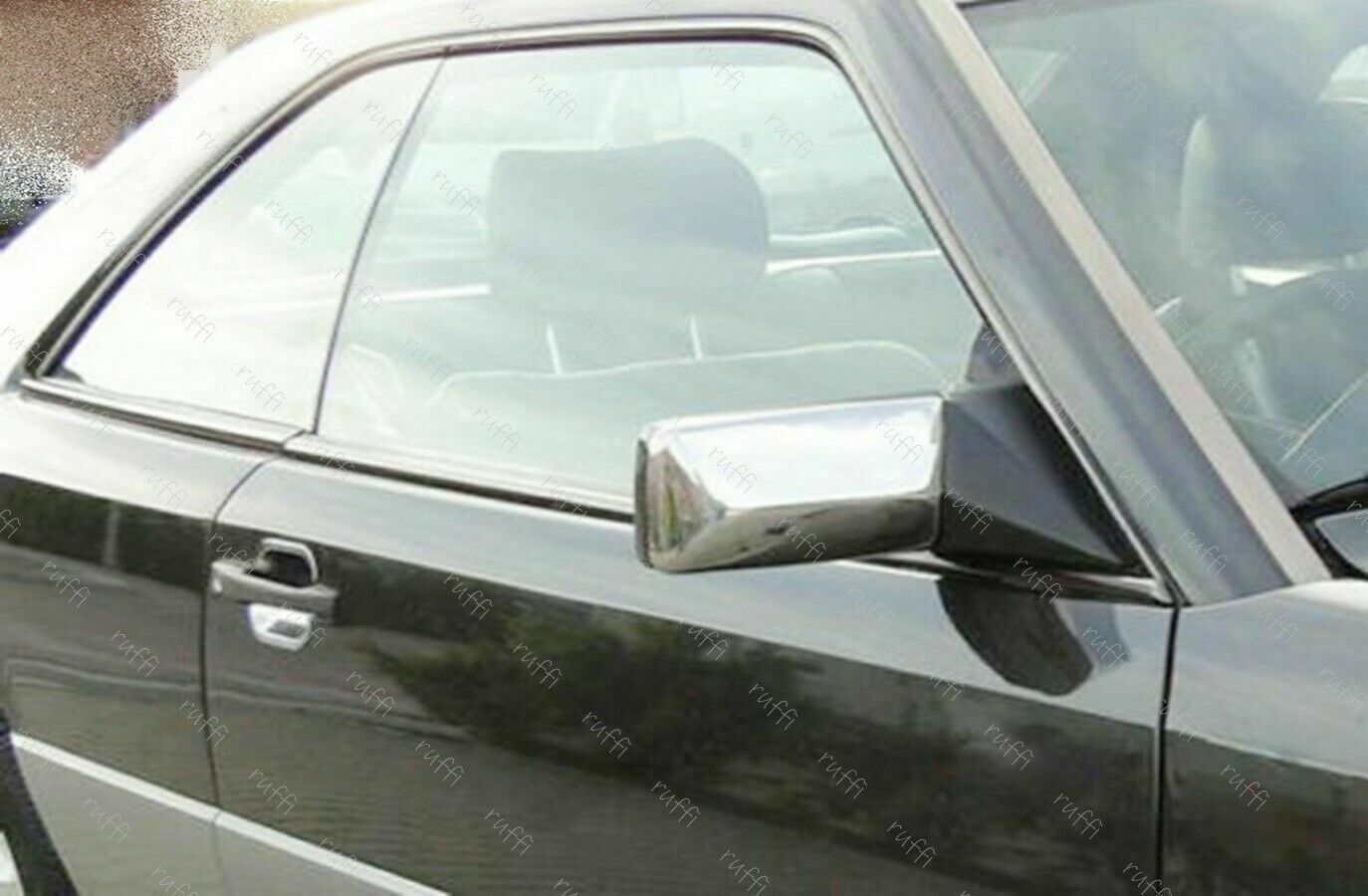 CROMATURA SPECCHIETTI LATERALI MERCEDES E W124 S124 W201 INOX ADESIVO 0032 AUTOELEGANCERICAMBI
