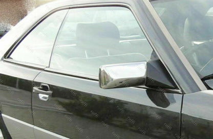 CROMATURA SPECCHIETTI LATERALI MERCEDES E W124 S124 W201 INOX ADESIVO 0032 AUTOELEGANCERICAMBI
