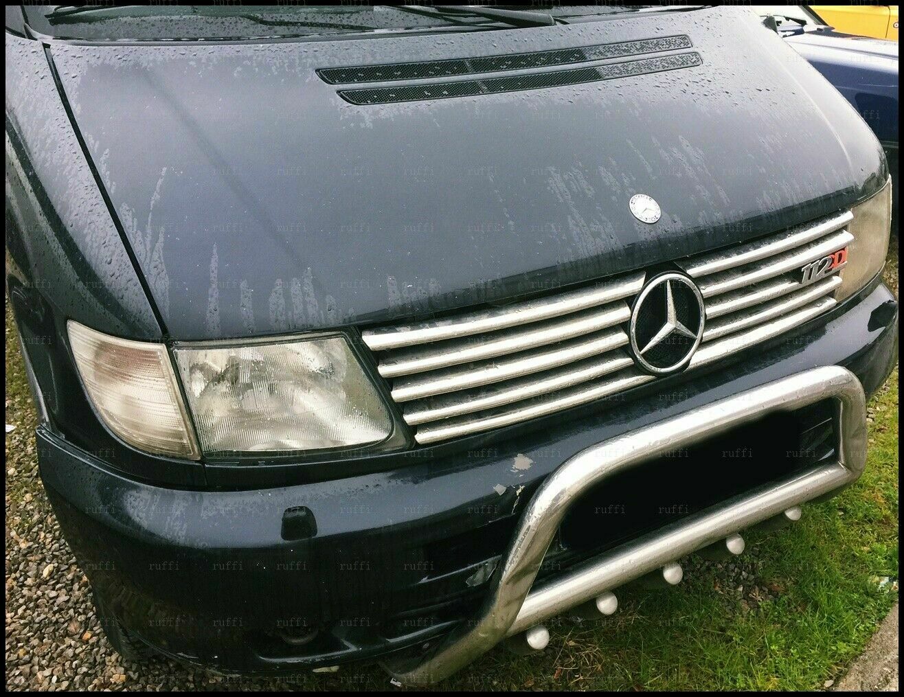 CROMATURA GRIGLIA FRONTALE 10PZ MERCEDES VITO W638 1996-2003 INOX ADESIVO 0032 AUTOELEGANCERICAMBI