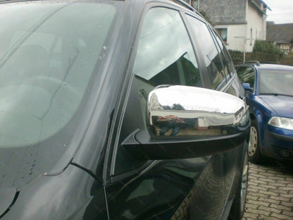 CROMATURA SPECCHIETTI LATERALI BMW X5 E70 2006-2013 ACCIAIO INOX ADESIVO 0032 AUTOELEGANCERICAMBI