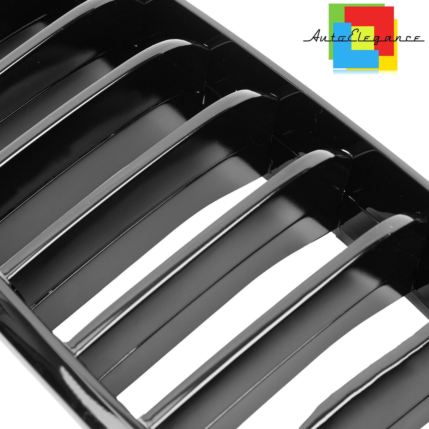 GRIGLIA BAFFI ANTERIORI X5 F15 X6 F16 LOOK NERO LUCIDO SINGOLA FASCIA NEWS