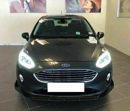 0212 FORD FIESTA VII 2018+ SPLITTER PARAURTI ANTERIORE NERO LUCIDO LOOK RS AUTOELEGANCERICAMBI