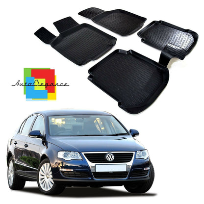 SET OF CUSTOM RUBBER CAR INTERIOR MATS VW PASSAT B6 2005-2010 0032