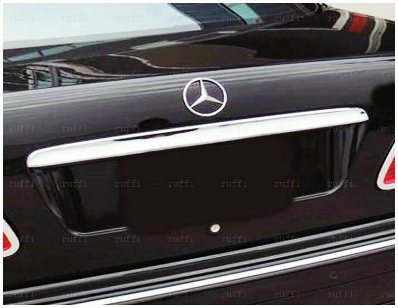CROMATURA BAGAGLIAIO MERCEDES E W210 1995-2002 ACCIAIO INOX ADESIVO 0032 AUTOELEGANCERICAMBI