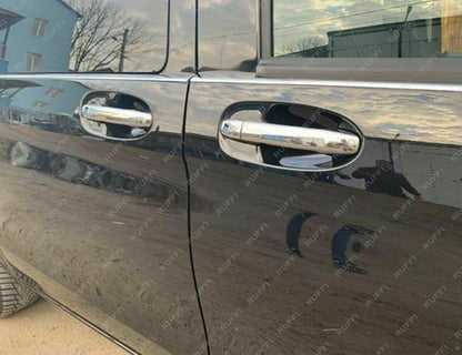 CROMATURA MANIGLIE 3 PORTE MERCEDES VITO W447 2014+ ACCIAO INOX ADESIVO 0032 AUTOELEGANCERICAMBI