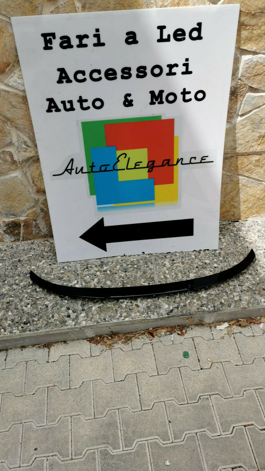 BMW SERIE 3 E90 BERLINA 2005-2012 SPOILER SUL COFANO IN ABS LOOK M4 NERO LUCIDO AUTOELEGANCERICAMBI