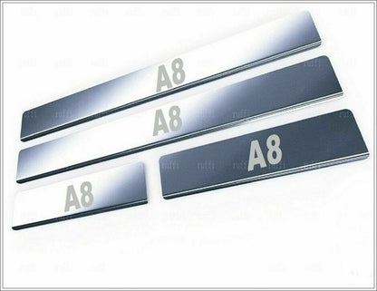 CROMATURA BATTITACCO PORTE AUDI A8 4E 2002-2010 ACCIAIO INOX ADESIVO 0032 AUTOELEGANCERICAMBI