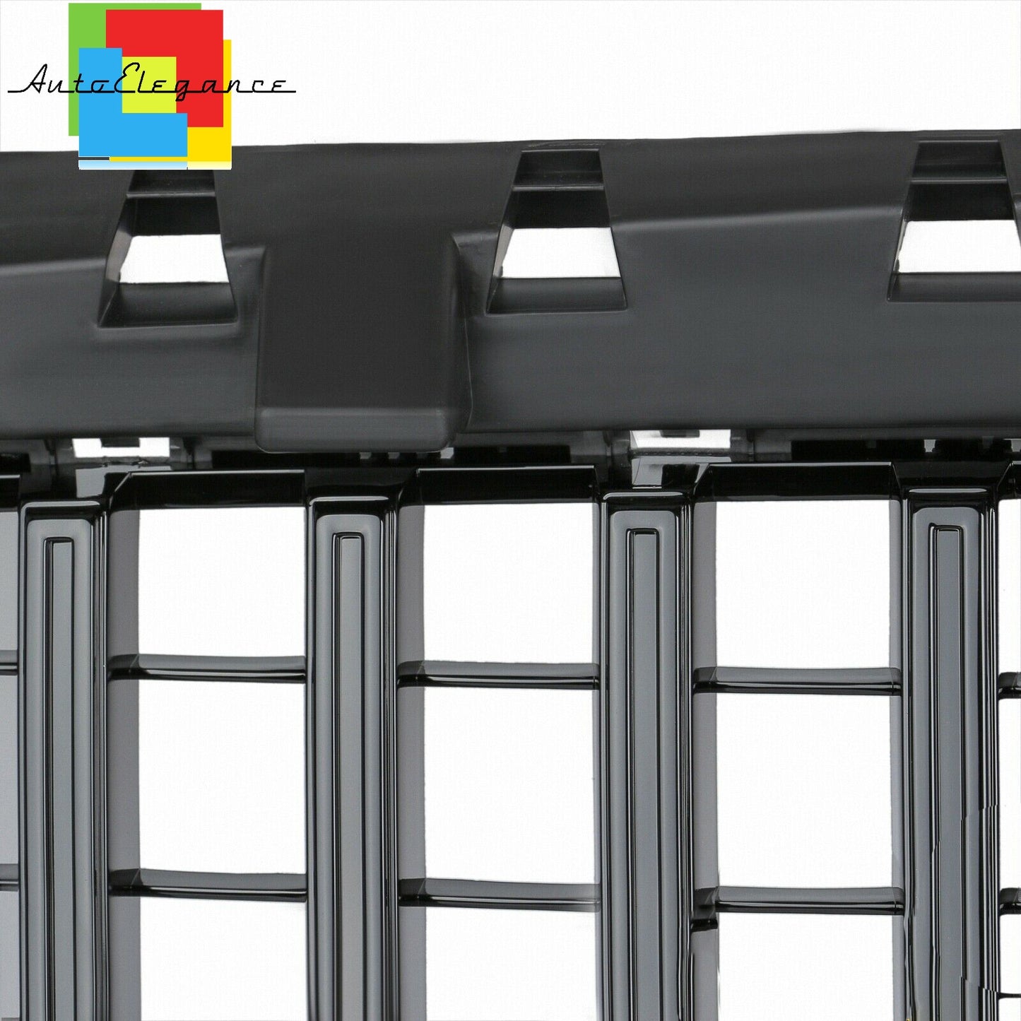 FRONT GRILLE CLA C117 A117 W117 GT LOOK GLOSSY BLACK TOTAL BLACK NEWS