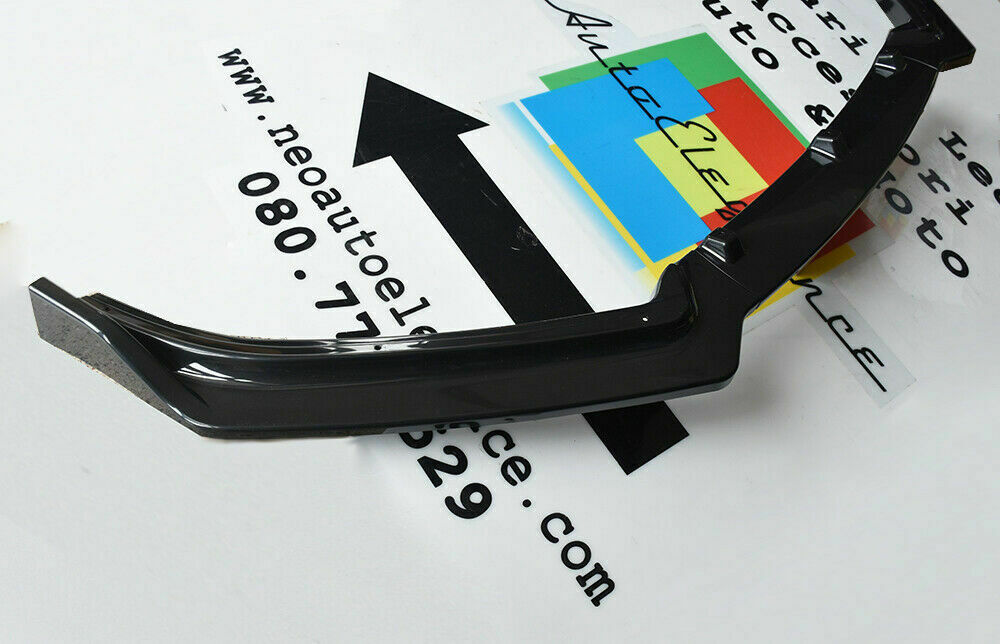 0213 VW POLO 6R 6C SPLITTER PARAURTI ANTERIORE NERO LUCIDO LOOK RS AUTOELEGANCERICAMBI