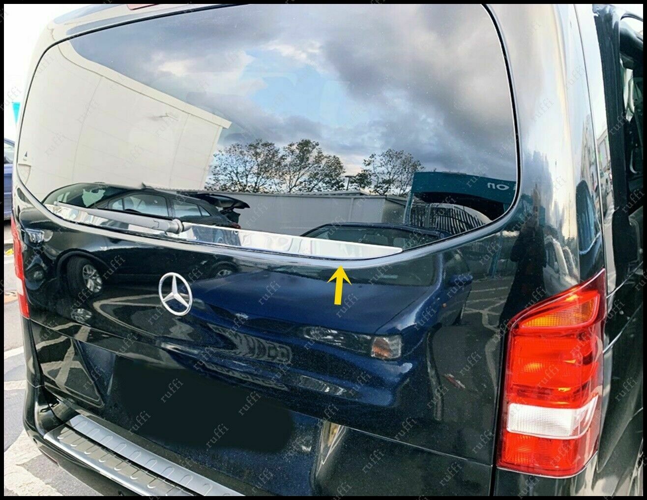 CROMATURA LUNOTTO MERCEDES VITO W447 2014+ ACCIAIO INOX ADESIVO 0032 AUTOELEGANCERICAMBI