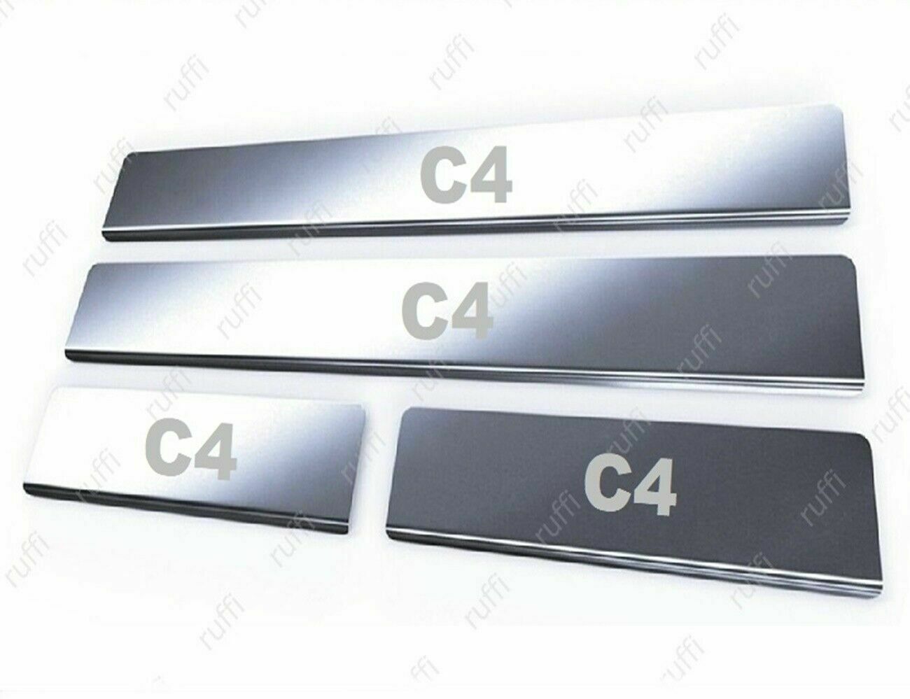 CROMATURA BATTITACCO PORTE CITROEN C4 2010+ ACCIAIO INOX ADESIVO 0032 AUTOELEGANCERICAMBI
