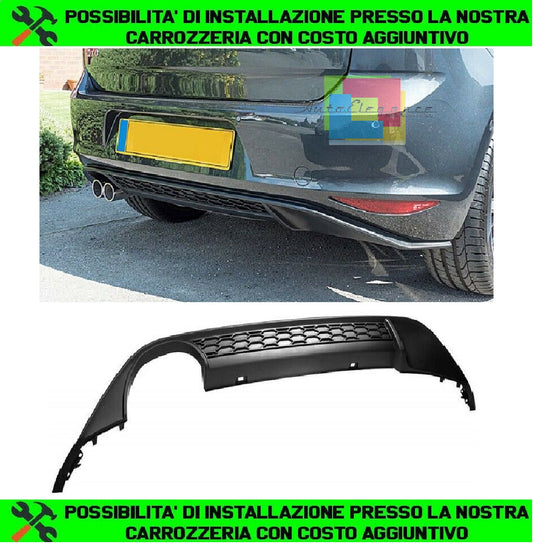 REAR DIFFUSER GTI DESIGN UNDER BUMPER VW GOLF 7 VII 2012-2017