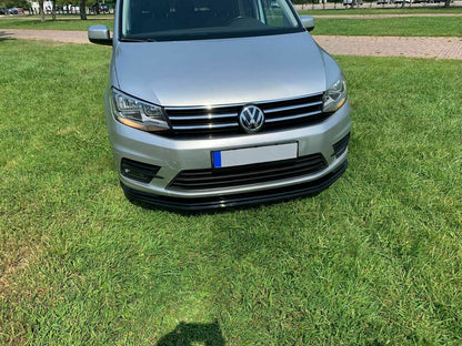 UNDER FRONT BUMPER VW CADDY IV 2015+ ABS GLOSSY BLACK SPLITTER 0208