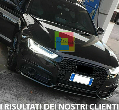 AUDI A6 4G C7 2015-2018 GRIGLIA ANTERIORE CALANDRA RS6 NIDO D'APE NERA ABS AUTOELEGANCERICAMBI