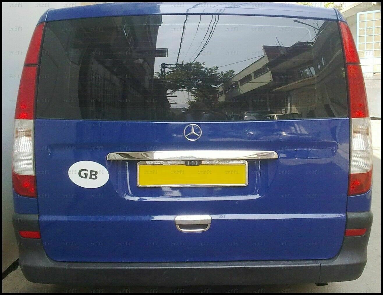 CROMATURA MANIGLIA PORTELLONE MERCEDES VIANO W639 2003-2014 INOX ADESIVO 0032 AUTOELEGANCERICAMBI