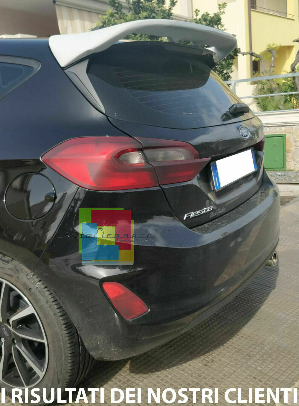 FORD FIESTA MK8 VIII DAL 2017 IN POI SPOILER SUL TETTO ALETTONE ST LOOK 0032