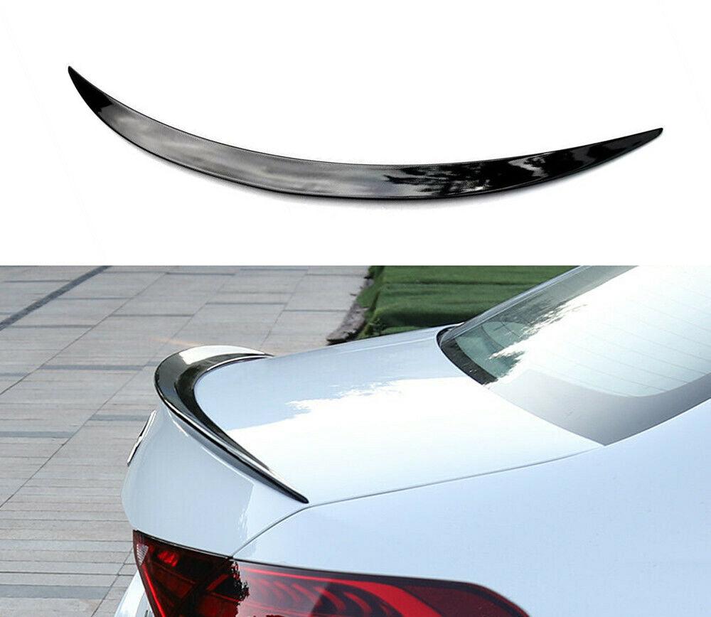 MERCEDES C W206 SEDAN REAR SPOILER ON THE HOOD AMG LOOK IN GLOSSY BLACK ABS
