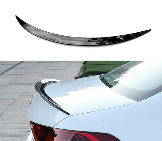 MERCEDES C W206 SEDAN REAR SPOILER ON THE HOOD AMG LOOK IN GLOSSY BLACK ABS